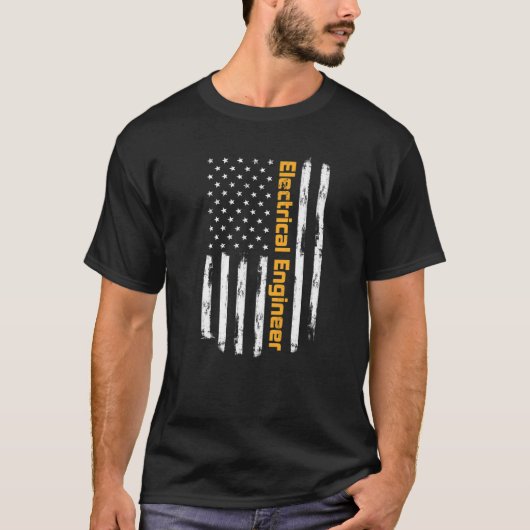 Elektroingenieur - Vintager Amerikaner T-Shirt (Vorderseite)