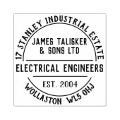 Elektroingenieure Briefmarke aus Gummi Gummistempel (Prägung)
