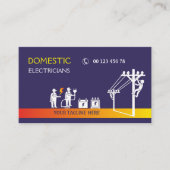 Elektroinstallateure Visitenkarte (Vorderseite)