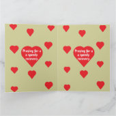 Elektrokardiogramm des Roten Herzens wird bald gut Karte (Innenseite)