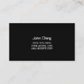 Elektrokarte Visitenkarte (Rückseite)