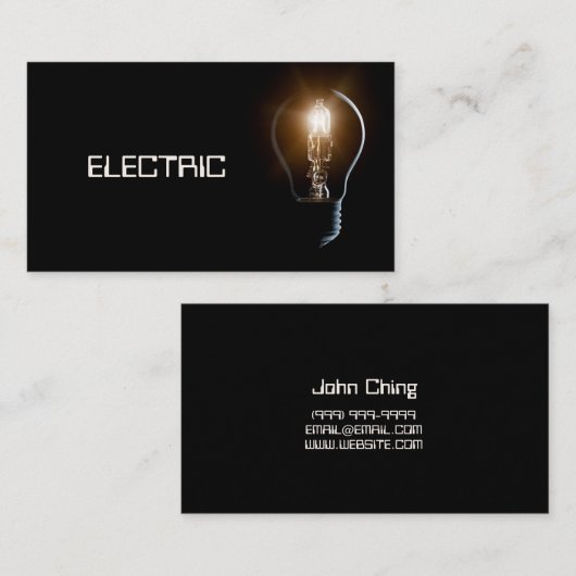 Elektrokarte Visitenkarte (Vorne/Hinten)