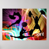Elektrolasershow Cheerleader Poster (Vorne)