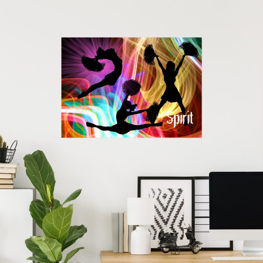 Elektrolasershow Cheerleader Poster (Heimbüro)