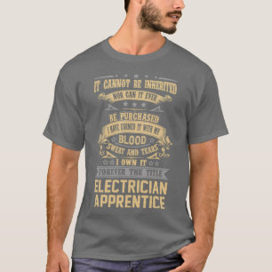 Elektrolehrling für immer den Titel Job Geschenk  T-Shirt