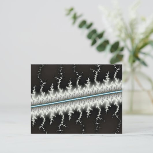 Elektroleitung - Fraktal Postkarte (Stehend Vorderseite)