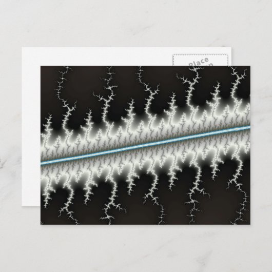 Elektroleitung - Fraktal Postkarte (Vorne/Hinten)