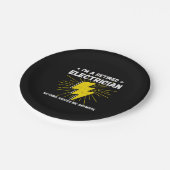 Elektromüde - nichts schockiert mich pappteller (Schrägansicht)