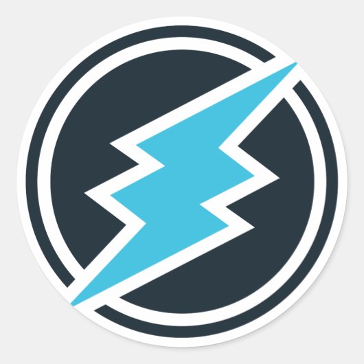 Elektronenaufkleber Runder Aufkleber (Vorderseite)