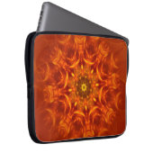 Elektronenbeutel Mandala Sunlight Orange Muster Laptopschutzhülle (Vorne Rechts)