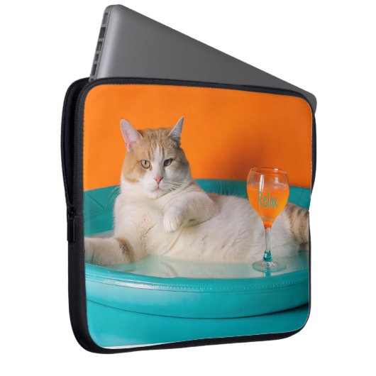 Elektronenbeutel mit heller Tasche mit einer Katze (Vorne Rechts)