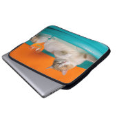 Elektronenbeutel mit heller Tasche mit einer Katze (Vorne Knopf)