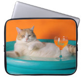 Elektronenbeutel mit heller Tasche mit einer Katze (Vorderseite)