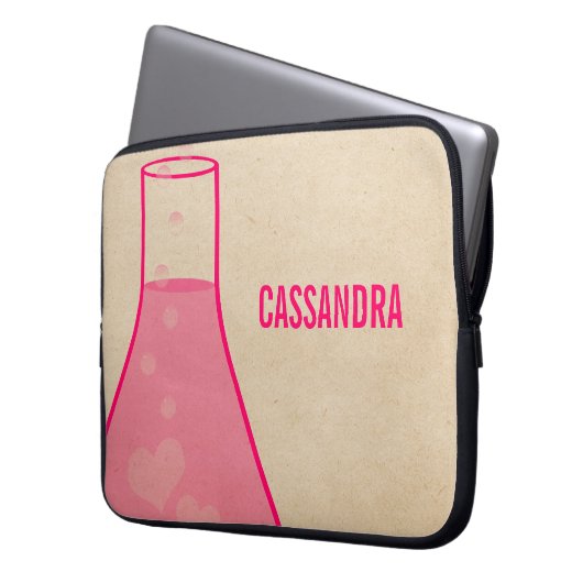 Elektronenfernbecher (Whimsical Beaker Electronics Laptopschutzhülle (Vorderseite Links)