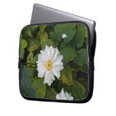 Elektronik-Bag der weißen Blume Laptopschutzhülle (Vorderseite Links)