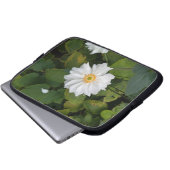 Elektronik-Bag der weißen Blume Laptopschutzhülle (Vorne Knopf)
