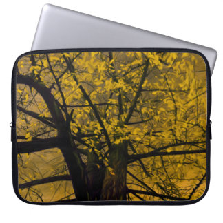 Elektronik Bag Fall Gelbbaummalerei Laptopschutzhülle