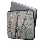 Elektronik Bag großer Baum im Schnee Laptopschutzhülle (Vorderseite Links)