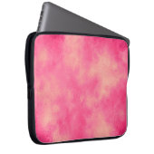Elektronik-Bag mit rosa Sand Cloud-Effekt Laptopschutzhülle (Vorne Rechts)