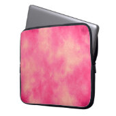 Elektronik-Bag mit rosa Sand Cloud-Effekt Laptopschutzhülle (Vorderseite Links)