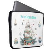 Elektronik-Bag-"Nautische Weihnachtsnachtsschläfch Laptopschutzhülle (Vorne Rechts)