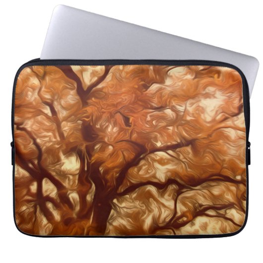 Elektronik Beutel Autumn Massive Tree Yellow Laptopschutzhülle (Vorderseite)