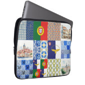Elektronik-Beutel mit portugiesischer Flagge und A Laptopschutzhülle (Vorne Rechts)