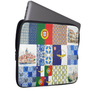 Elektronik-Beutel mit portugiesischer Flagge und A Laptopschutzhülle