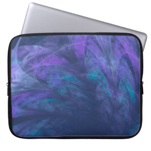 Elektronik-Beutel Transparentes Blue Petals Frakta Laptopschutzhülle