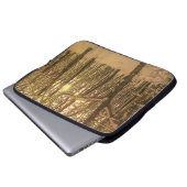 Elektronik-Beutel Winterwald Schnee und Licht Laptopschutzhülle (Vorne Knopf)