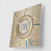 Elektronik der gedruckten Leiterplatte Quadratische Wanduhr (Winkel)