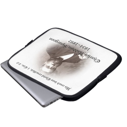 Elektronik-Hülse Charless Haddon Spurgeon Laptopschutzhülle (Vorne Knopf)