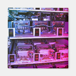 Elektronik im Vintage-Stil Magnet