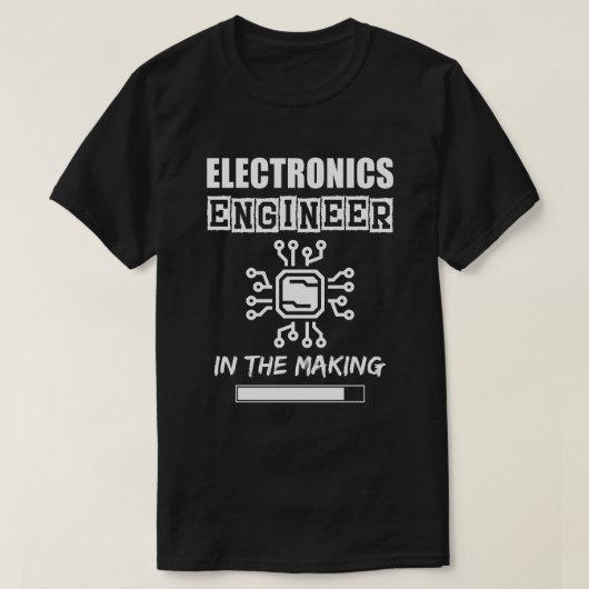 Elektronik-Ingenieur in der Herstellung, schlichte T-Shirt (Design vorne)