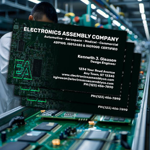 Elektronik-Montagefirma Visitenkarte