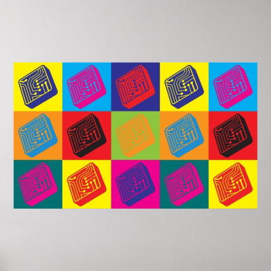 Elektronik Pop Art Poster (Vorne)