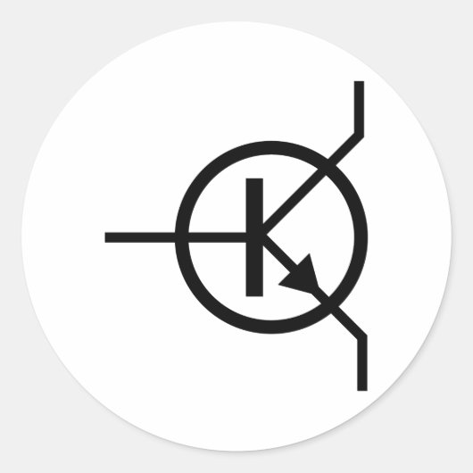 Elektronik Runder Aufkleber (Vorderseite)