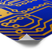 Elektronik-Schalttafel Poster (Ecke)