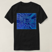 Elektronik-Schaltung auf PCB-gedruckter Leiterplat T-Shirt (Design vorne)