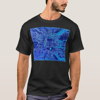 Elektronik-Schaltung auf PCB-gedruckter Leiterplat T-Shirt