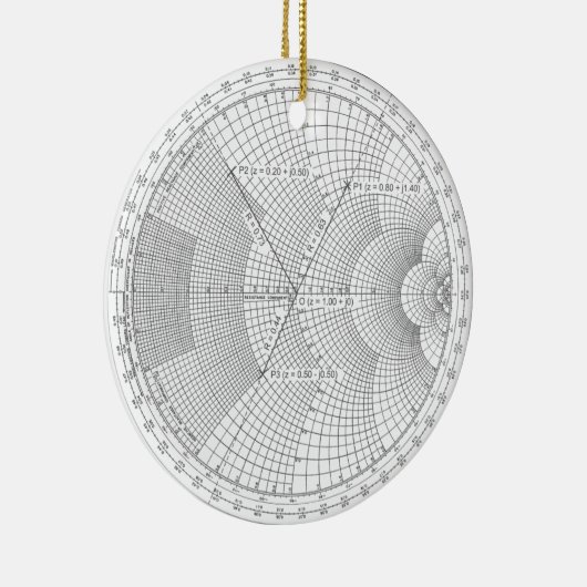 Elektronik Smith Chart Holiday Keramik Ornament (Rechts)