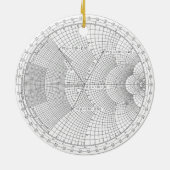 Elektronik Smith Chart Holiday Keramik Ornament (Hinten)