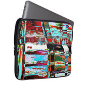 Elektronik-Tasche – Abstrakte Kollaps-Reflexion Laptopschutzhülle (Vorne Rechts)