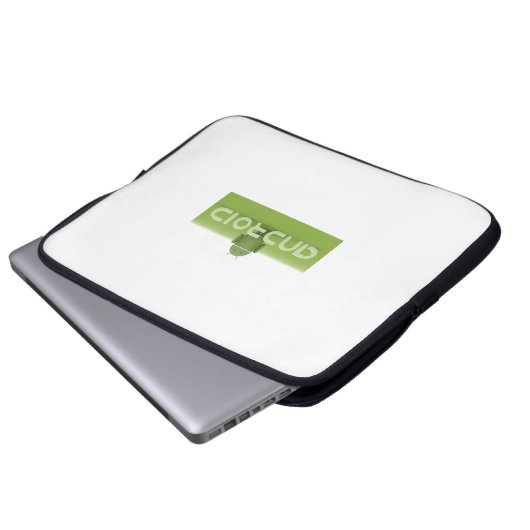 Elektronik-Tasche mit androidem Logo Laptopschutzhülle (Vorne Knopf)