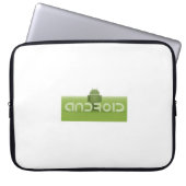 Elektronik-Tasche mit androidem Logo Laptopschutzhülle (Vorderseite)