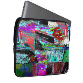 Elektronik-Tasche – Neon-Puls Laptopschutzhülle