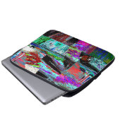 Elektronik-Tasche – Neon-Puls Laptopschutzhülle (Vorne Knopf)