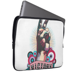 Elektronik-Tasche – Victory Peace & Love Pop-Art Laptopschutzhülle