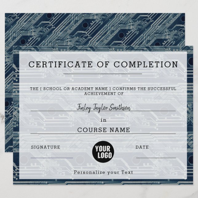 Elektronik- und Ingenieurzeugnis (Vorne/Hinten)