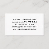 Elektronik-Visitenkarte Visitenkarte (Rückseite)